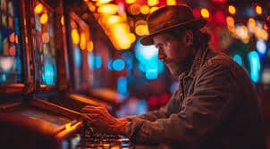 Filipino player browsing house of luck on a mobile phone